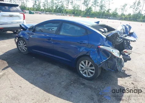 2016 Hyundai Elantra Se from USA, damaged, VIN 5NPDH4AE3GH778561